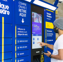 Smart locker pickup in Sao Paulo